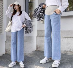 6911 Maternity Pants Spring Autumn Maternity Jeans Belly Support Loose Pants Support Abdomen Elastic Waist Trousers4852193