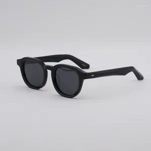Sonnenbrillen DAHVEN Mode Original Vintage für Männer und Frauen Serie handgefertigte ovale Acetat-Solarbrillen