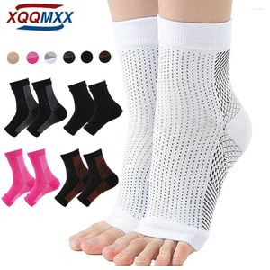 Ankelstöd 1Pair Neuropathy Socks for Women Men Soothe Compression Pain Brace Plantar Fasciitis Svullnad Relief