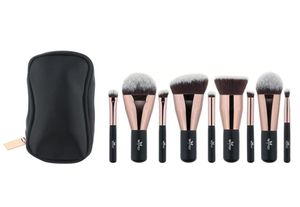 Anmor Lovely Travel 9 PCS Makeup Brush Set Synthetic Mini Makeup Borstes With Bag MBC03 Cosmetic Brush Make Up Tools Kit2113295