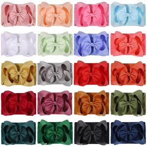 Hair Accessories 1pcs Born Big Bowknot Girls Headband Wide Nylon Elastic Cables Turban Toddler Hairbands Headwear Kids Baby