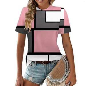 Camisetas femininas de manga curta para mulheres tops fofos tees gráficos blusas casual plus size size de tampo de moda top 2024