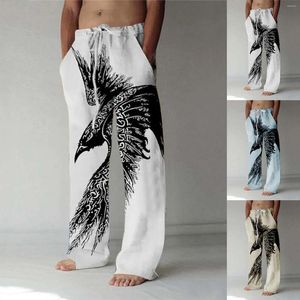 Męskie spodnie męskie cztery pory roku Chouxiangma Digital 3D drukowane sznurka