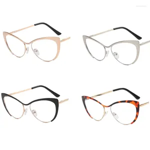 Solglasögon Seesooo Cat Eye Recept Optisk ram för kvinnor mode flickor glasögon blå block kvinnor 4 stycken mycket