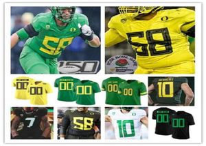 College Oregon Ducks Maglie da calcio Justin Herbert Mariota Noah Sewell Mycah Pittman Devon Williams Bryan Addison Kayvon Thibode3084225