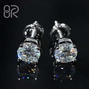 Роскошные серьги из золота 14 карат 18 карат Gia Igi, сертифицированные Iced Out, круглые бриллиантовые серьги с выращенным в лаборатории бриллиантом, ювелирные серьги для мужчин и женщин