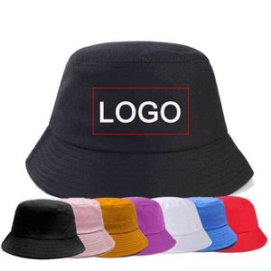 Bucket Hats Women Summer Sunscreen Panama Hat Men designer embroidery Foldable flat top bonnet Fisherman cap hunting beach Y220301320k