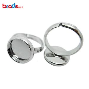 Beadsnice Wholesale Children Rings Base 101214mm Cabochon Ring Setting Jewelry Findings Adjustable Blanks ID11218 240226