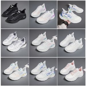 Popular novos homens mulheres sapatos caminhadas correndo sapatos planos sola macia moda branco preto rosa bule esportes confortáveis z415 gai