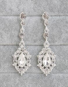 Novo design de cristal brincos de noiva alta qualidade elegante strass diamante jóias de noiva festa de casamento acessórios de decoração 3026796