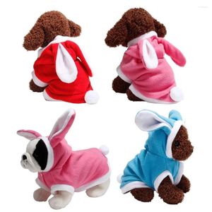 Abbigliamento per cani Cappotto con cappuccio Abbigliamento per cani in pile Cucciolo di gatto Pasqua Costume per animali domestici Vestiti caldi travestimenti