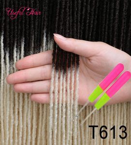 Sister Locks Hair Extensions Soft Deadlocks Sister Locks Afro Crochet Braids Ombre Color 18Inch hooks gift 2021 Bug Synthetic Hair1632999