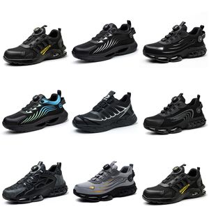 Running shoes GAI six Men Women triple black white dark blue Comfortable Walking shoes sport sneaker