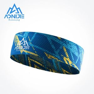 Aonijie E4903 unisex bred andas sport pannband svettband hårband slips för träning yoga gym fitness som kör cykling 240226