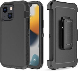 Capa de telefone para iPhone 15 14 Plus 13 12 11 Pro Max XR XS Max Heavy Duty à prova de choque com clipe de cinto coldre Kickstand proteção de grau militar capa de defesa