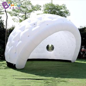 卸売りのパーソナライズされた広告インフレータブル10x10x4.5mh（33x33x15ft）イベントパーティーが装飾おもちゃスポーツ用の大きな白いインフレータブルドームテント