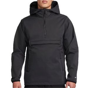 Jaqueta esportiva masculina à prova de vento à prova d'água meio zíper pulôver com capuz jaquetas para uso em montanha