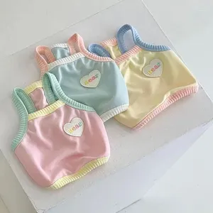 Psa odzież Ins Summer Ice Cream Camisole Pet Cat Ubrania Teddy Yorkshire Schnauzer Puppy