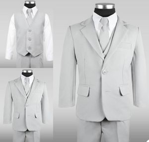 Nowy wiosenny chłopiec formalne garnitury obiad smoking Little Boy Groomsmen Dzieci na przyjęcie weselne PROM Suit Formal Wear 3 PCS7138168