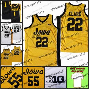 아이오와 독수리 눈 농구 유니폼 NCAA Custom Caitlin Clark 22 시드니 배신자 몰리 데이비스 스 엘크 S-3XL Full Ed Youth Womens 3 25 1