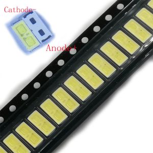 SMD LED 7030 6V 1W 90lm Soğuk Beyaz İki Yürütme Çipleri 7.0*3.0mm TV Şeridi Onarım Arka Işığı Uygulaması