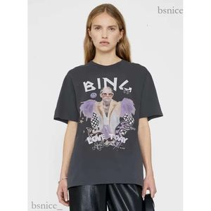 2023SS AB Lili Women Designer Tees Bings Fashion Illustrationer Cotton Print Tshirt Round Neck T-shirt Summer TOPS 512