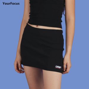 Spódnica Summer Unif Oren spódnica koreańska moda y2k harajuku ciasne mini spódnice e dziewczyna goth czarna spódnica kobiet ubranie