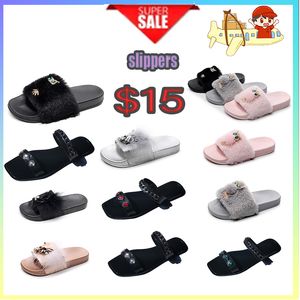 Designer Platform anti-collision headband Slides Slippers Men Woman wear resistant anti Leather soft sandals Flat Summer Beach Slipper Size 36-41