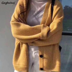 Strickjacken Pullover Strickjacken Frauen 3XL Lose Faul Elegante Modische Damen Studenten Solide Einfache Süße Outwear Femme Ulzzang Heißer Verkauf