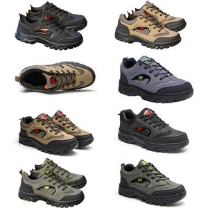 Men's Mountaineering Shoes New Four Seasons Outdoor Labor Protection Large Size Men's Shoes Breathable Sports Shoes Running Shoes Fashion Canvas shoes HANDSOME 45