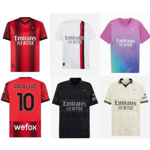 2023/24 Ac Pulisic Rafa Leao Soccer Jersey 2024 Reijnders Milans Bennacer Giroud Shirt Chukwueze Musah Loftus-Cheek Theo per Pleasures Uniforms Football Kids Kids Kids