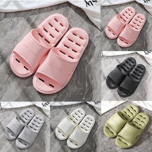 Slippers for men women Solid color hots low soft black whites Pale Green Multi walking mens womens shoes trainers GAI