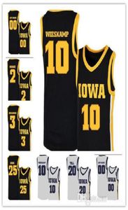 2020 Iowa Hawkeyes Jerseys 10 Joe Wieskamp 25 Tyler Cook 55 Luka Garza 5 CJ Fredrick 15 Kriener 30 Lester Basketball Jerseys Custom8109579