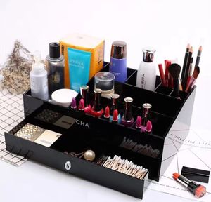 12 Style Luxury Large Capacity Storage Tray Cosmetics Storage Box Fashion Multifunktionell smycken Makeup Box Lokt Logo Eyebrow Pencil Makeup Brush Lipstick Box