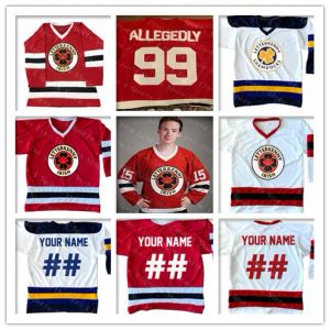 Personalizzato Uomo Letterkenny IRISH Jersey Hockey 69 SHORESY 68 REILLY Ricamo Aany Nome Qualsiasi Numero Maglie Rosso Bianco Navy Alternato 4XL