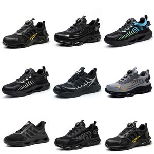 Running shoes GAI Men Women six triple black white dark blue sport sneaker Comfortable Mesh breathable Walking shoes