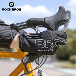 ROCKBROS Winter Bicycle Gloves Thermal Waterproof Windproof Mtb Bike Gloves Skiing Hiking Snowmobile Motorcycle Cycling Glove 240229