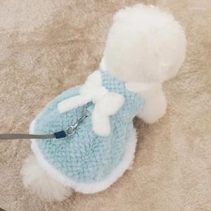 Abbigliamento per cani Natale Abito da principessa per animali domestici Piccoli vestiti carini Desinger Inverno caldo gonna dolce Pettorina per cuccioli Camicia Cappotto Giacche