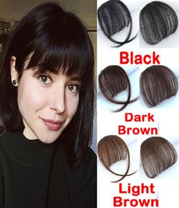 Clip In On Bangs Clip In Front Neat Bangs Fringe 100 Human Hair Extension Hand Tied Hair Bangs For Woman6100040