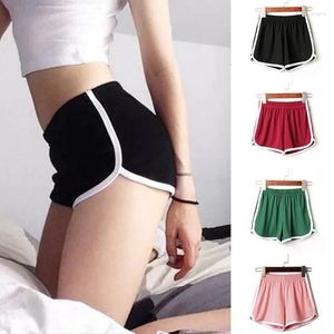 Kvinnor Pants Summer Women Sports Shorts Candy Color Skinny Casual Lady Elastic Waist Beach Running Gym Fitness Short Plus Storlekar