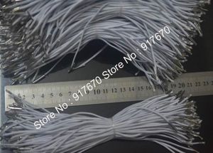 100 Stück Stretch-Notions-Kordel, weiß, schwarz, rosa, 2 mm, elastische Schnüre für Masken mit elastischen Kordel-Widerhaken, Stachelschnur-Zubehör, 2145118
