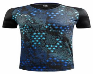 Nova li ning camisa de badminton das mulheres dos homens badminton tshirts forro tênis equipe jerseyquick seco roupas esportivas tênis de mesa3340064