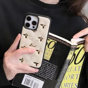 مصمم الهاتف حالة مقاومة للصدمات لـ iPhone 15 15Pro 15Promax 14Pro 14 Promax 13 12 Fashion Flower Cover Cover Mobile Shell Contremit