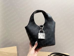 Designer bag hand sewn custom new women's bag lock buckle lychee pattern vegetable basket bag bucket bag capacity handbag