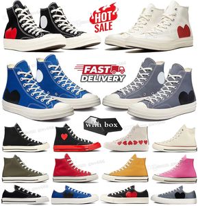 2024 Stras Classic Casual 1970'ler Erkekler Kadın Ayakkabı Yıldız Spor Ayakkabıları Chuck 70 Chucks 1970 Büyük Taylor Gözler Sneaker Platform Ayakkabı Tuval Ortak Olarak İlk Kalite Boyutu 35-44