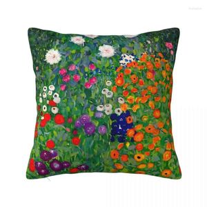 Pillow Gustav Klimt Art Cover Cottage Garden Soft Case Vintage Custom Pillowcases For Sofa Car Home Decor