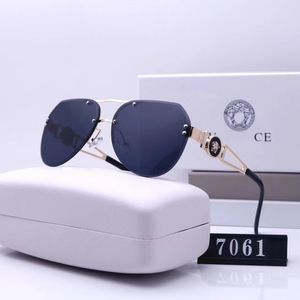 Óculos de sol feminino de luxo oval masculino designer óculos de sol viagem moda praia óculos de sol 7 cores