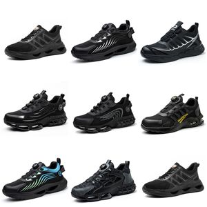 Correndo tênis GAI dois homens mulheres triplo preto branco escuro azul esporte tênis confortável malha respirável sapatos de caminhada