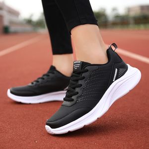 Casual skor för män kvinnor för svartblå grå gai andas bekväm sporttränare sneaker color-34 storlek 35-41
