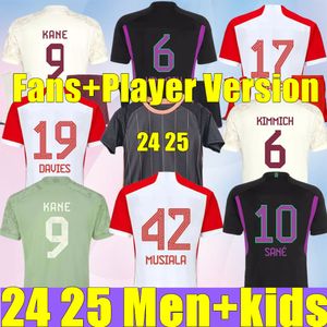 23 24 Fußball -Jersey Kane Sane Goretzka Gnabry Camisa de Futebol Männer Kids Kit Kimmich Fans Spieler Bayern München Oktoberfest Joao Cancelo Neuer 2023 2024 Fußballhemd